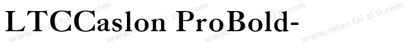 LTCCaslon ProBold字体转换